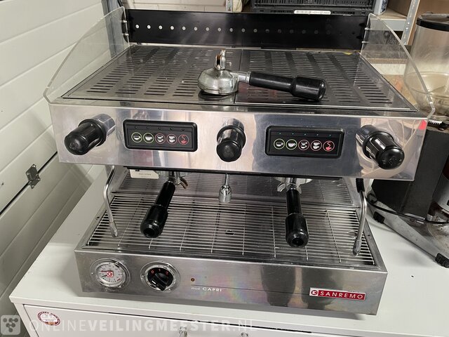 Watt Hoes Dicht San Remo Capri espresso machine with bean grinder San Remo , Capri »  Onlineveilingmeester.nl